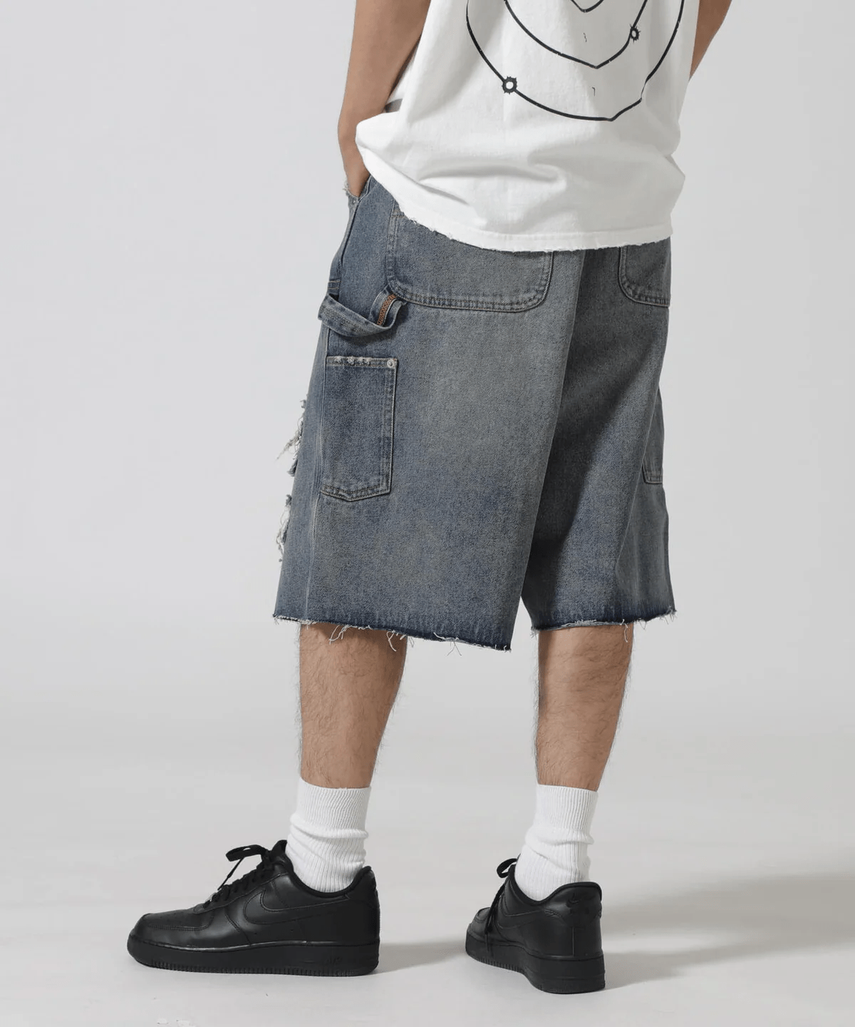 FR(13)NDS/フレンズ/DOUBLE KNEE SHORTS blue L