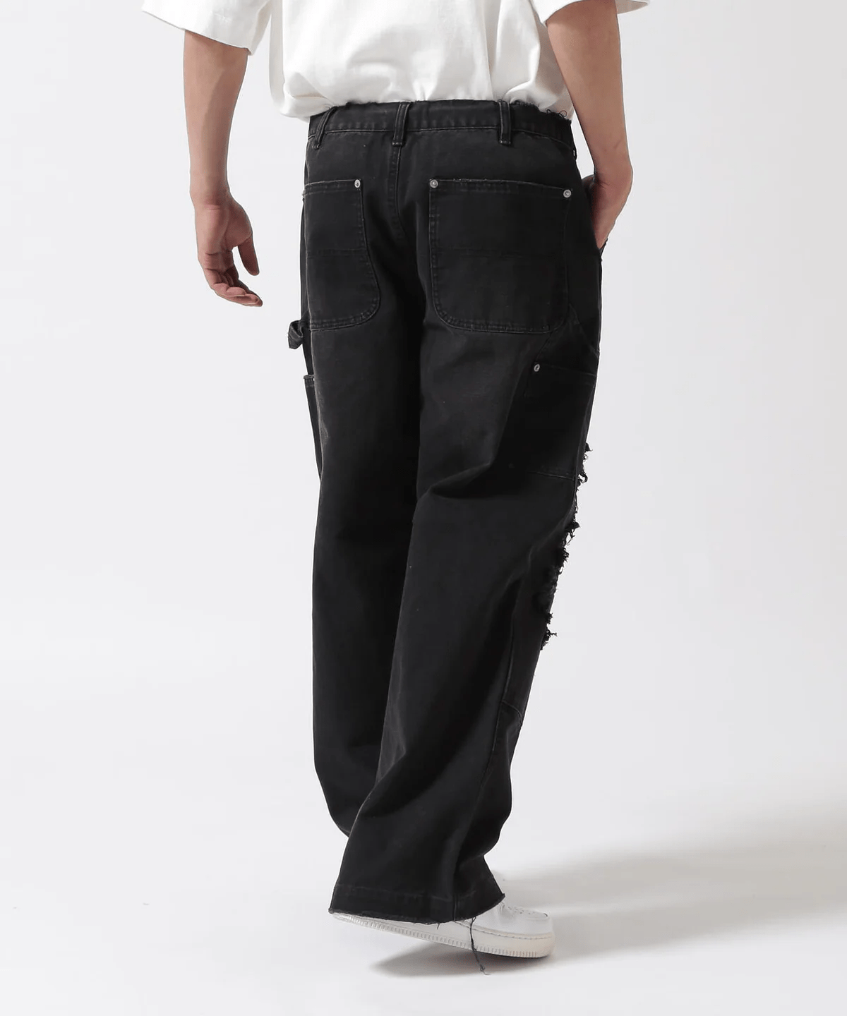 FR(13)NDS/フレンズ/DoubleKnee Pants black L