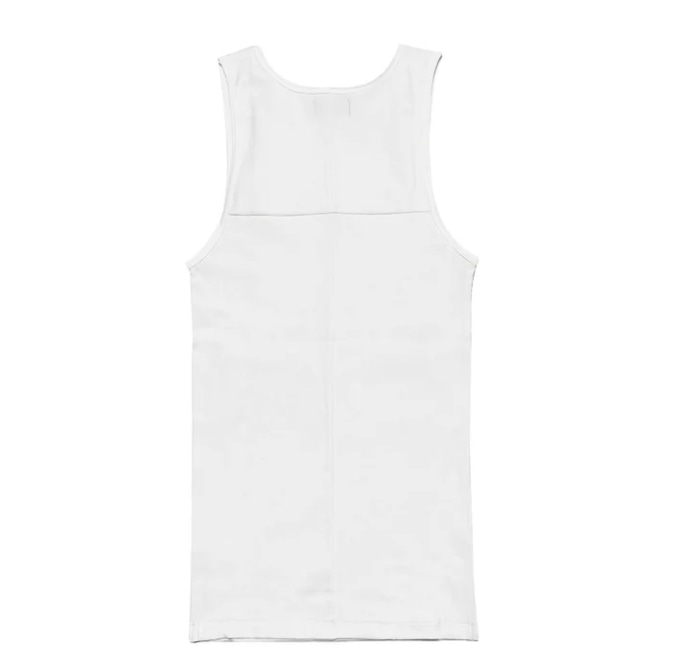 LAST NEST/Logo Emb Tank Top / White white L