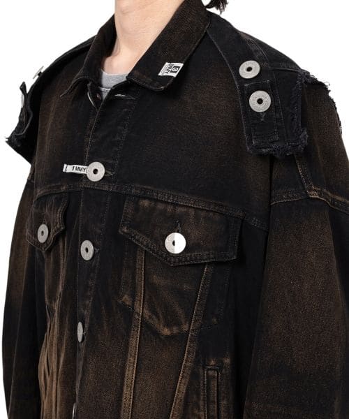 Maison MIHARA YASUHIRO/Reverse-Back Denim Jacket black 44