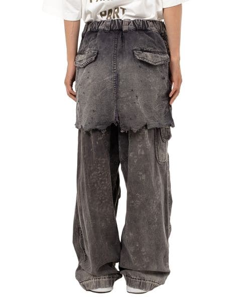 Maison MIHARA YASUHIRO/Waist Layered Flight Pants black 46