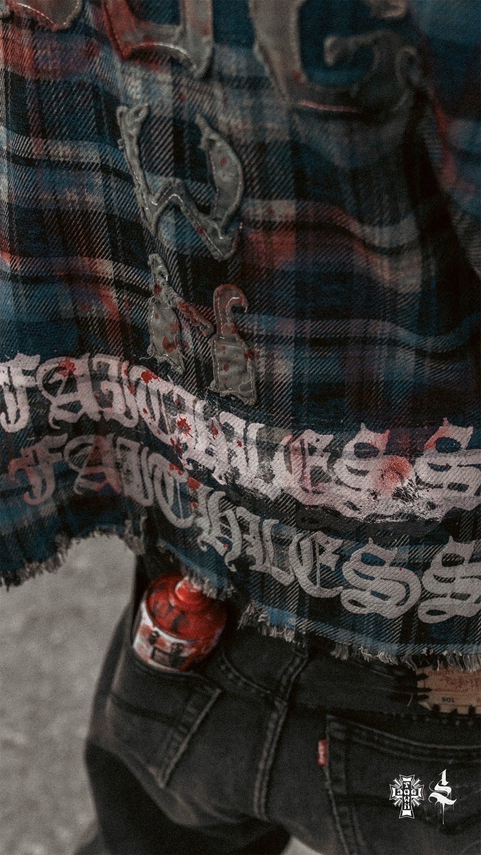 FR(13)NDS/フレンズ/DOGTOWN SHIRT×V.F.O blue M