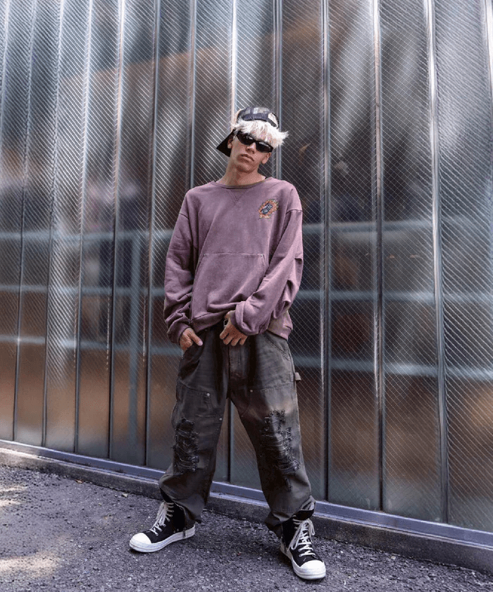 FR(13)NDS × Ed Hardy/フレンズ × エド・ハーディ/コラボスウェット brown L