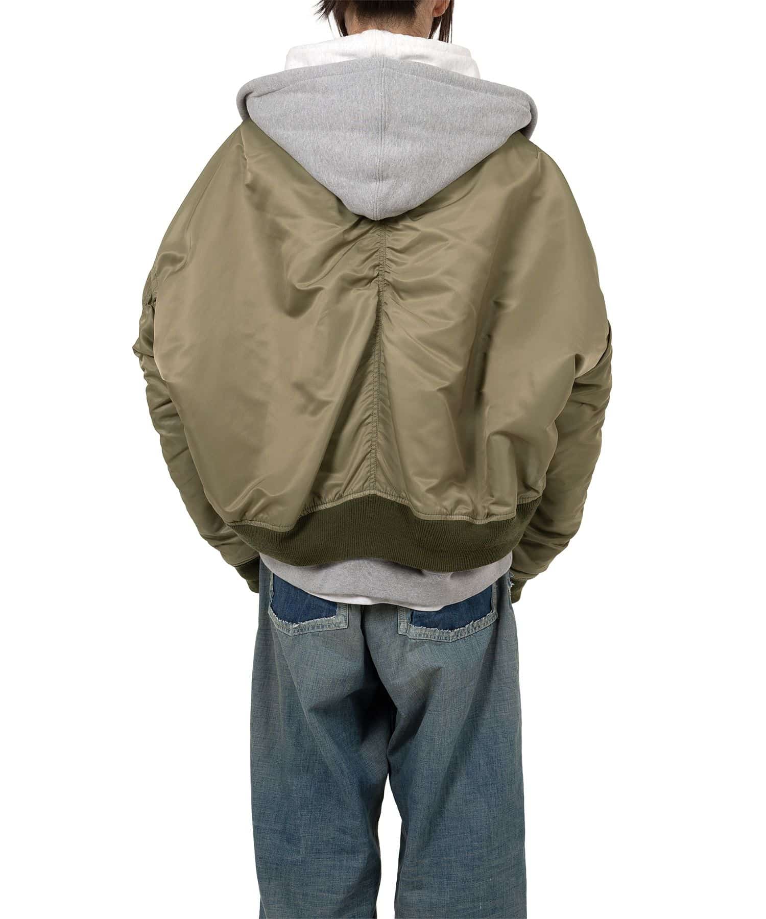 Maison MIHARA YASUHIRO/Triple Layered Flight Jacket khaki 36