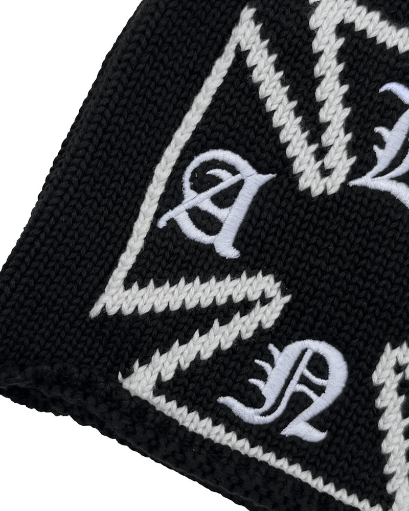 LAST NEST/L.N.A.Y Cross Beanie / Black black F