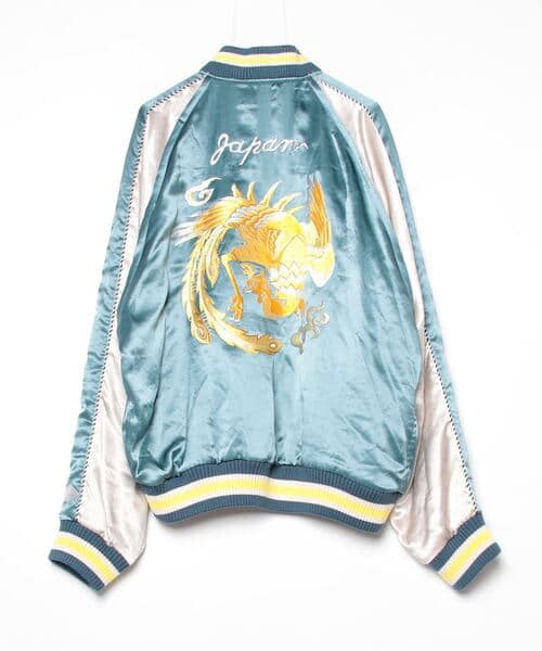 el conductorH/コンダクター/別注 Embroidered Sourvenir JKT blue 4