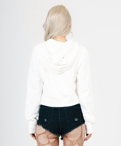 MITSUKI/ミツキ/WAVE ZIP PARKA white F