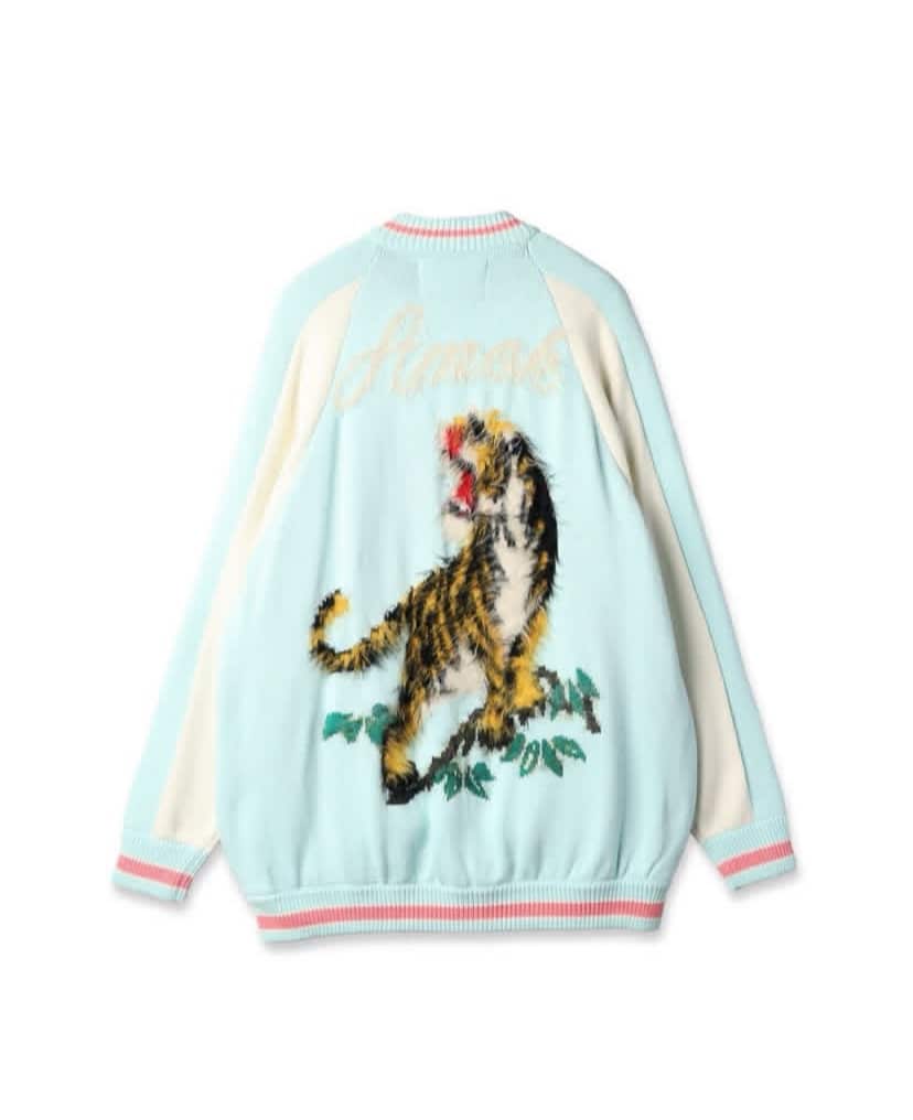 amok /アモク/SOUVENIOR KNIT JACKET NAVY F