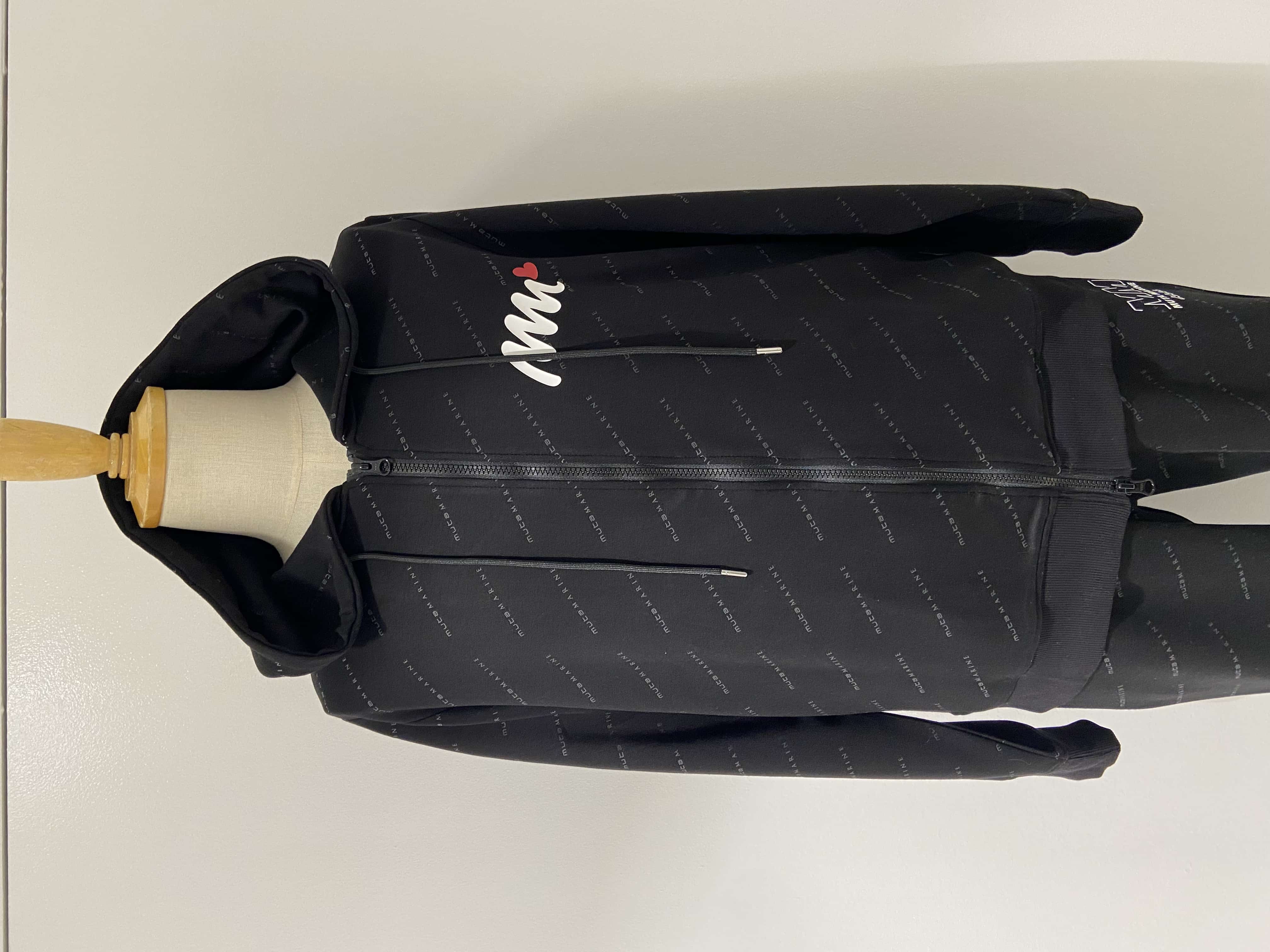 muta MARINE/ムータマリン/SET-UP ZIP HOODIE black S