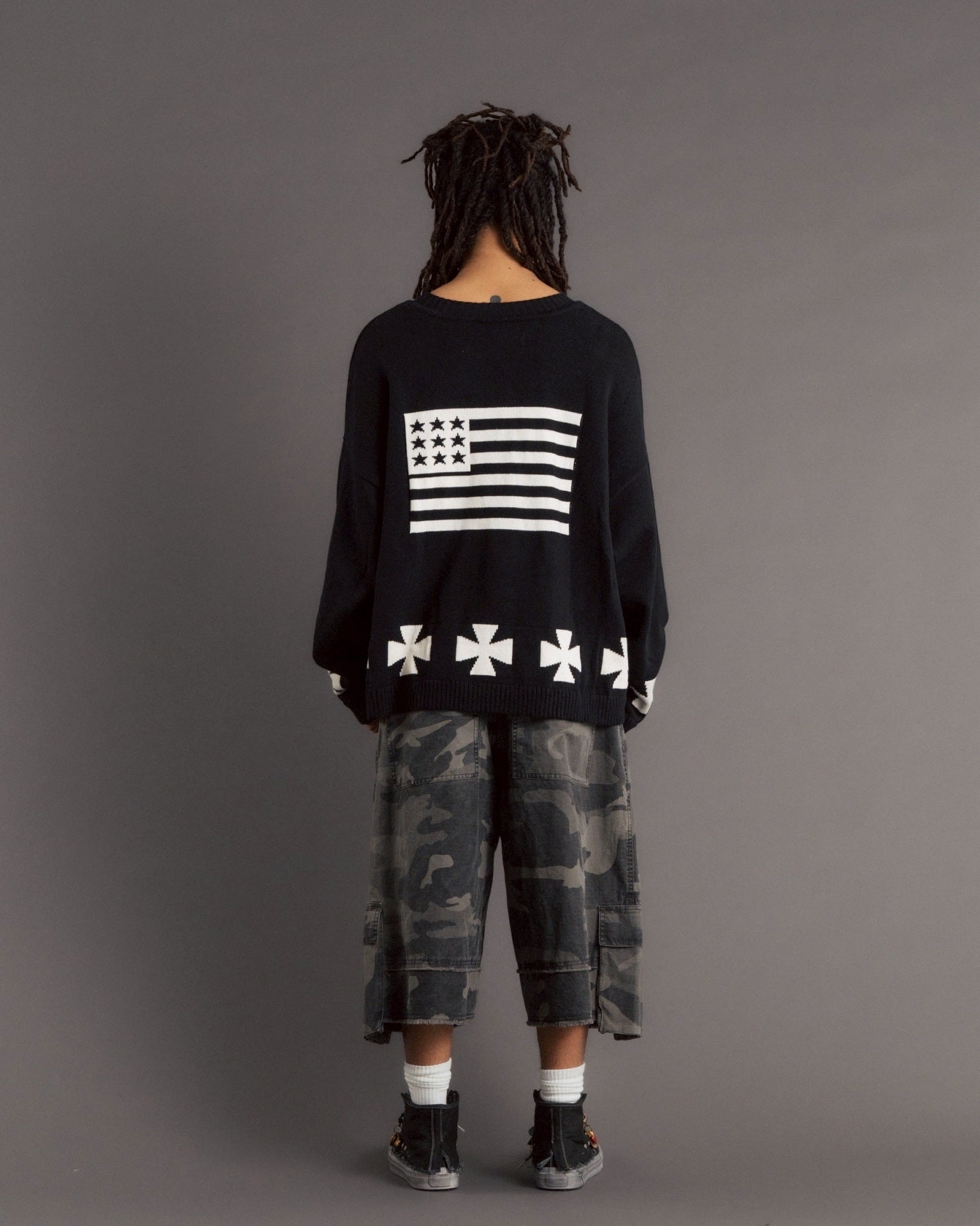 FR(13)NDS/フレンズ/LA KNIT black F