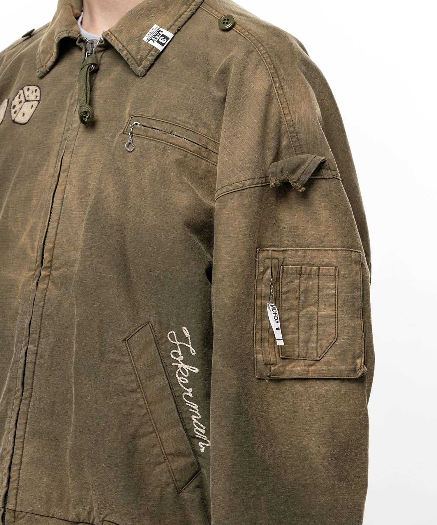 Maison MIHARA YASUHIRO/Sun Faded Like Military Jacket khaki 44