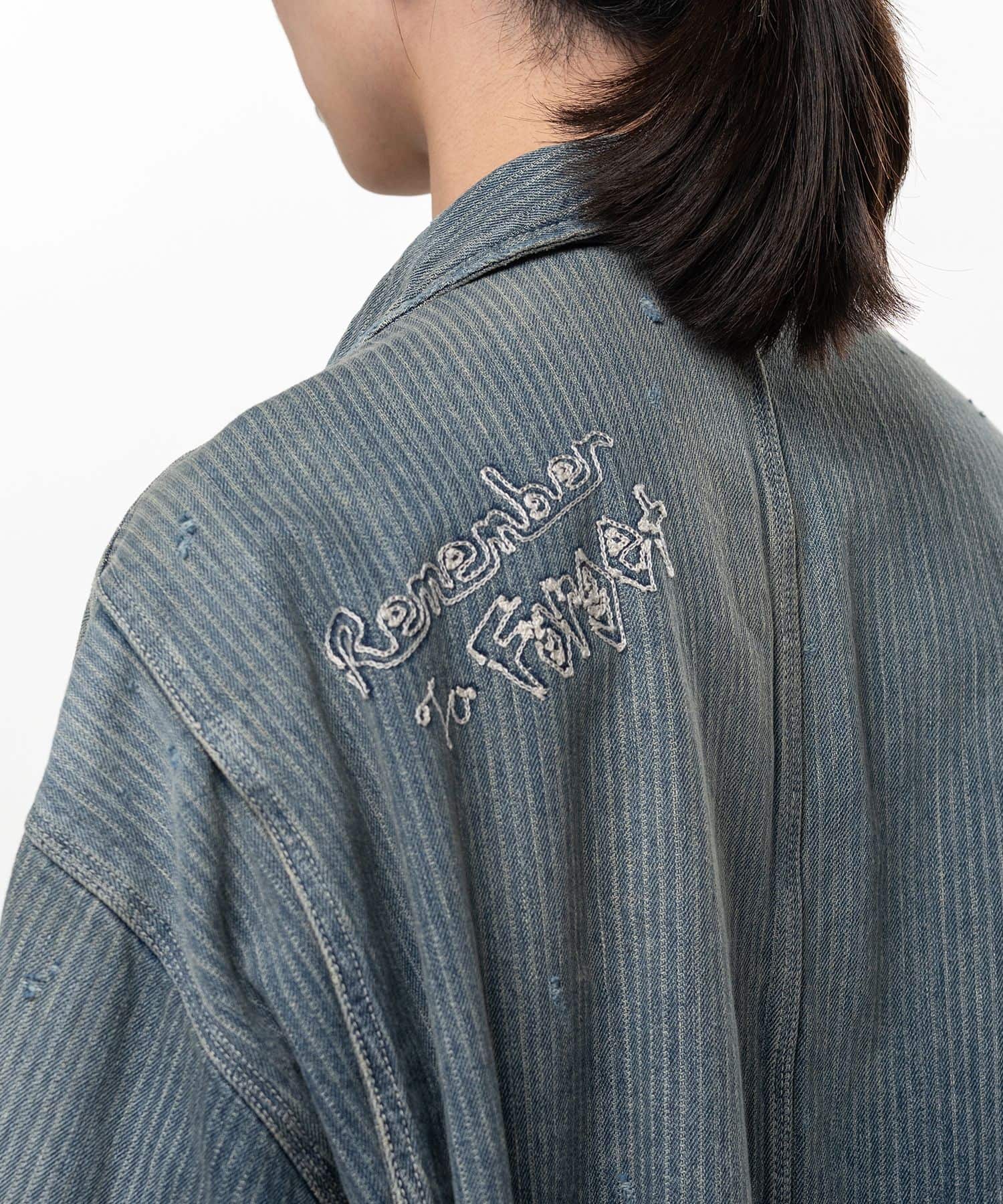 Maison MIHARA YASUHIRO/Stripe Denim Chore Jacket INDIGO 46