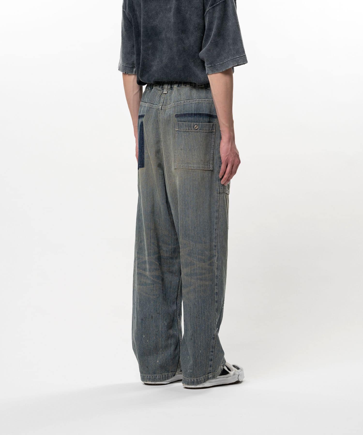 Maison MIHARA YASUHIRO/Stripe Denim Bush Pants INDIGO 44