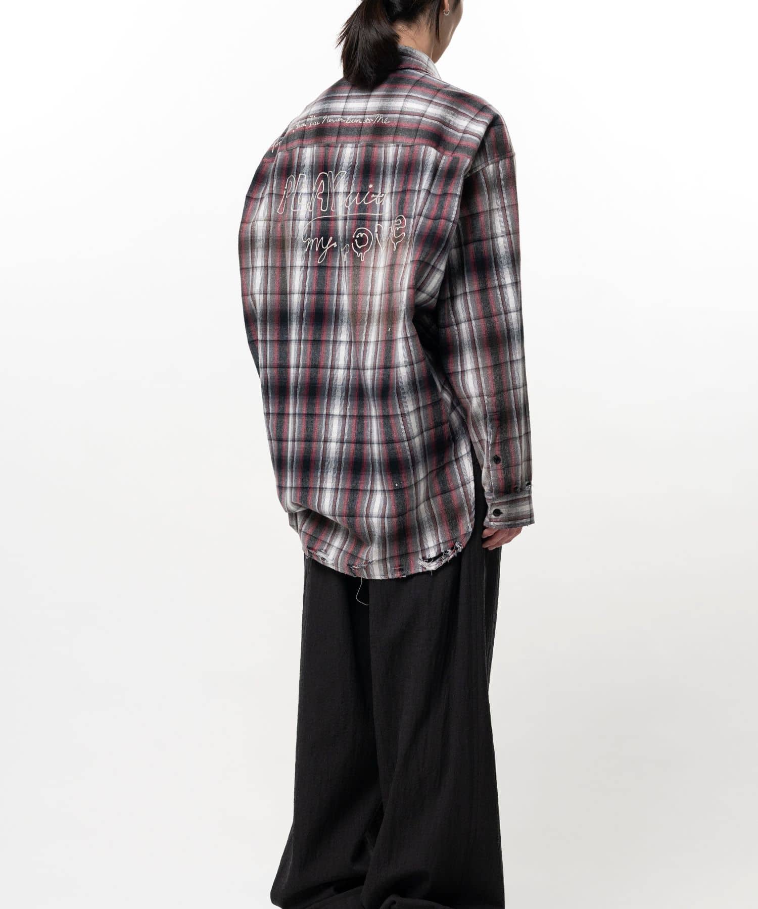 Maison MIHARA YASUHIRO/Vintage Like Check Shirt black 44