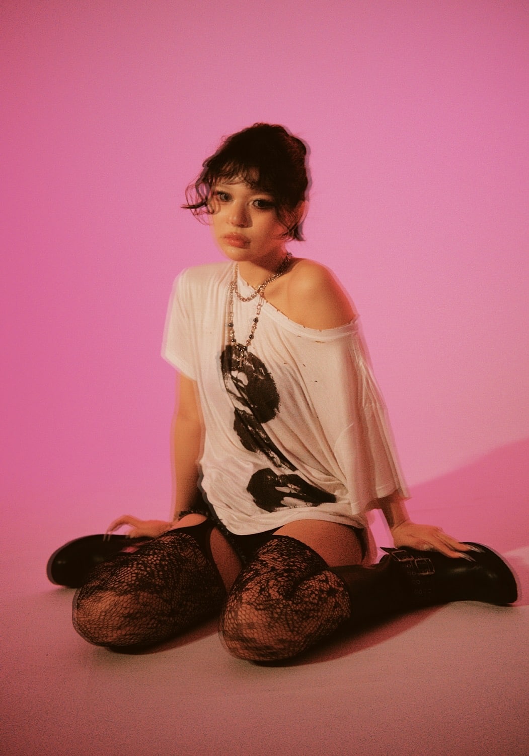 MITSUKI/N Lip T-Shit white F