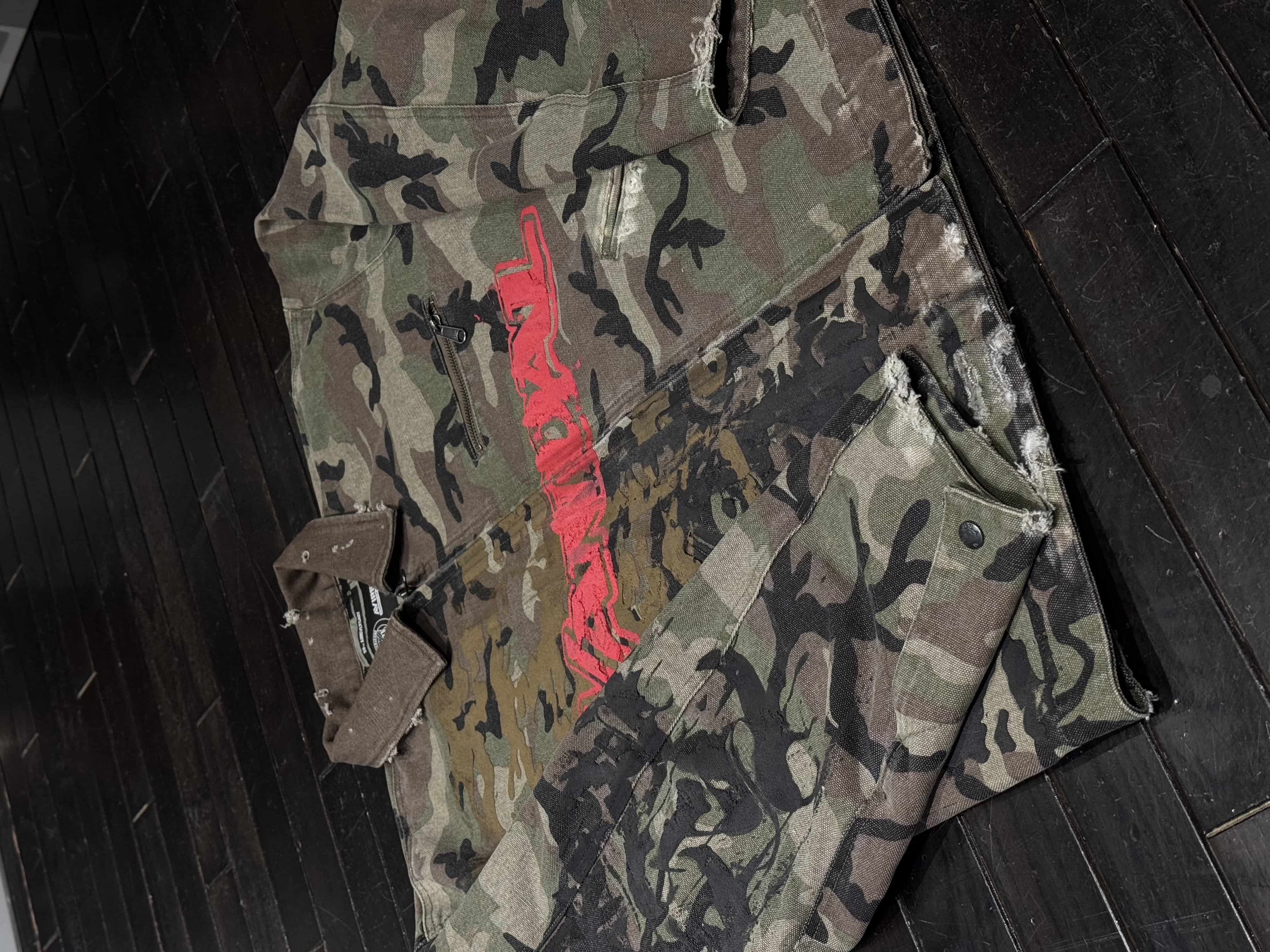 AVIREX×VANDAL 迷彩　BZ khaki L