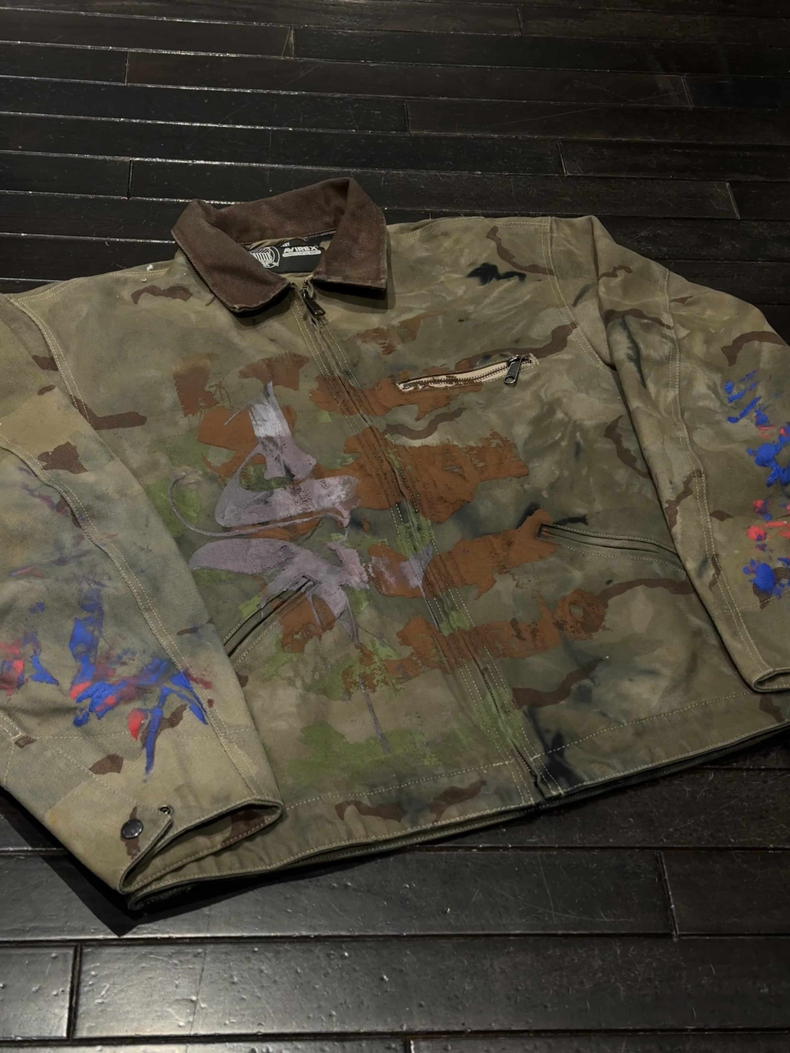 AVIREX×VANDAL 迷彩　BZ BEIGE L