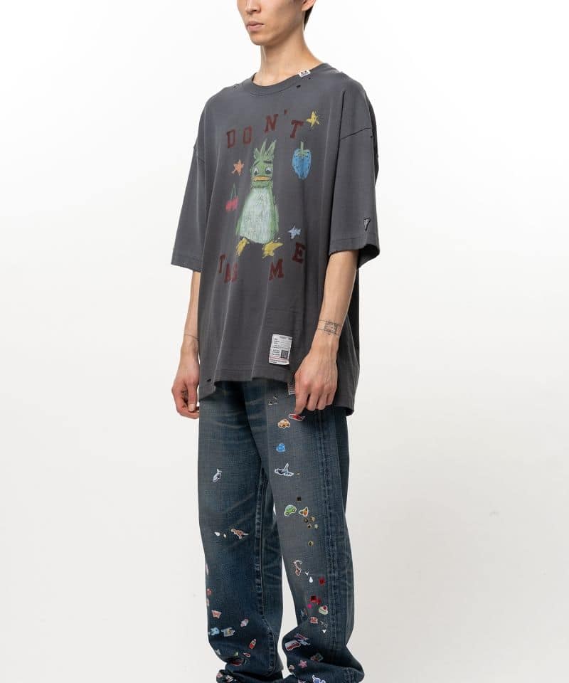 Maison MIHARA YASUHIRO/Leon Doodle Printed T-shirt black 48