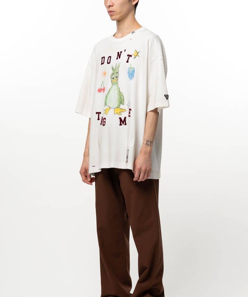 Maison MIHARA YASUHIRO/Leon Doodle Printed T-shirt white 50