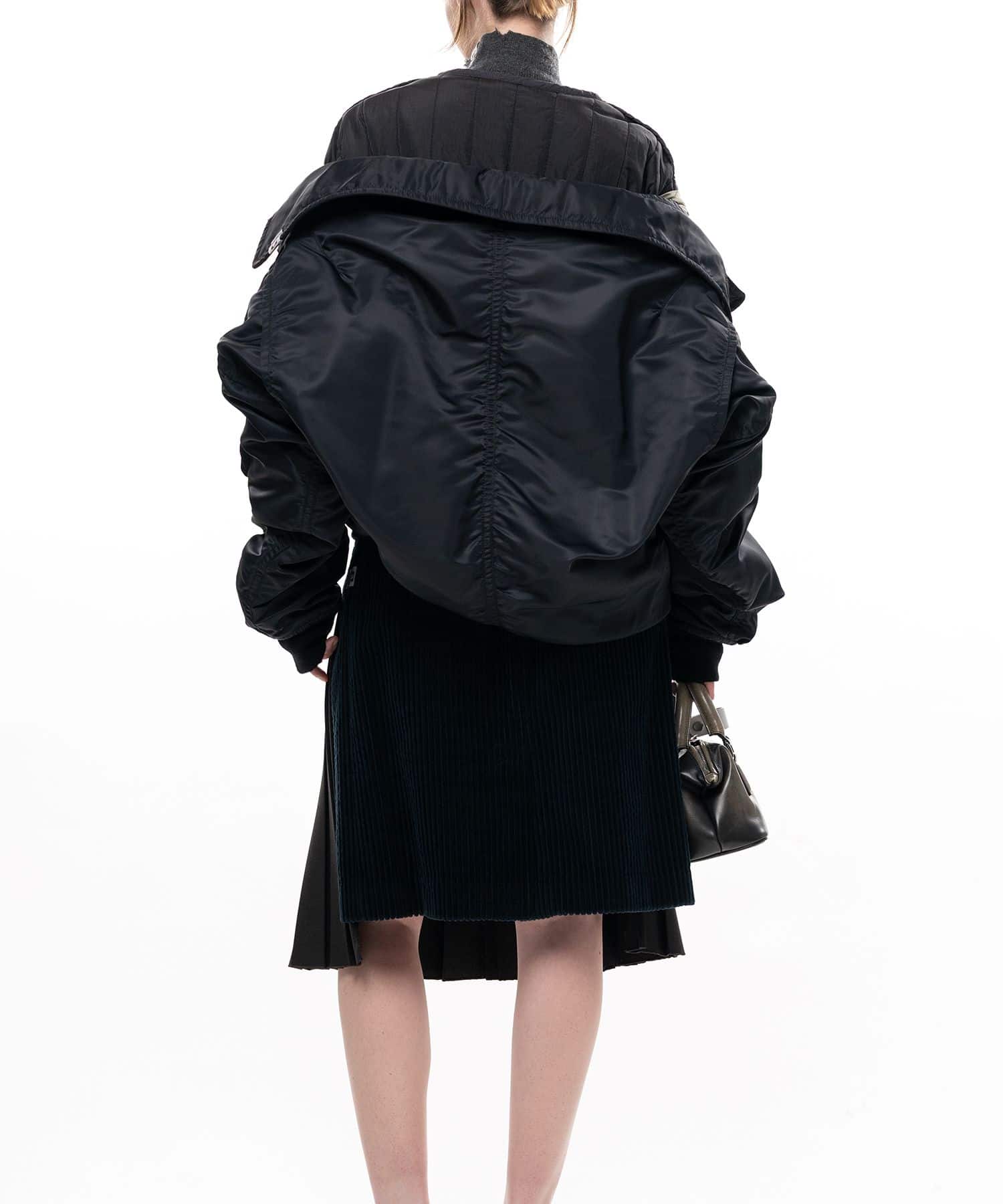 Maison MIHARA YASUHIRO/Shifted Layer Flight Jacket black 36