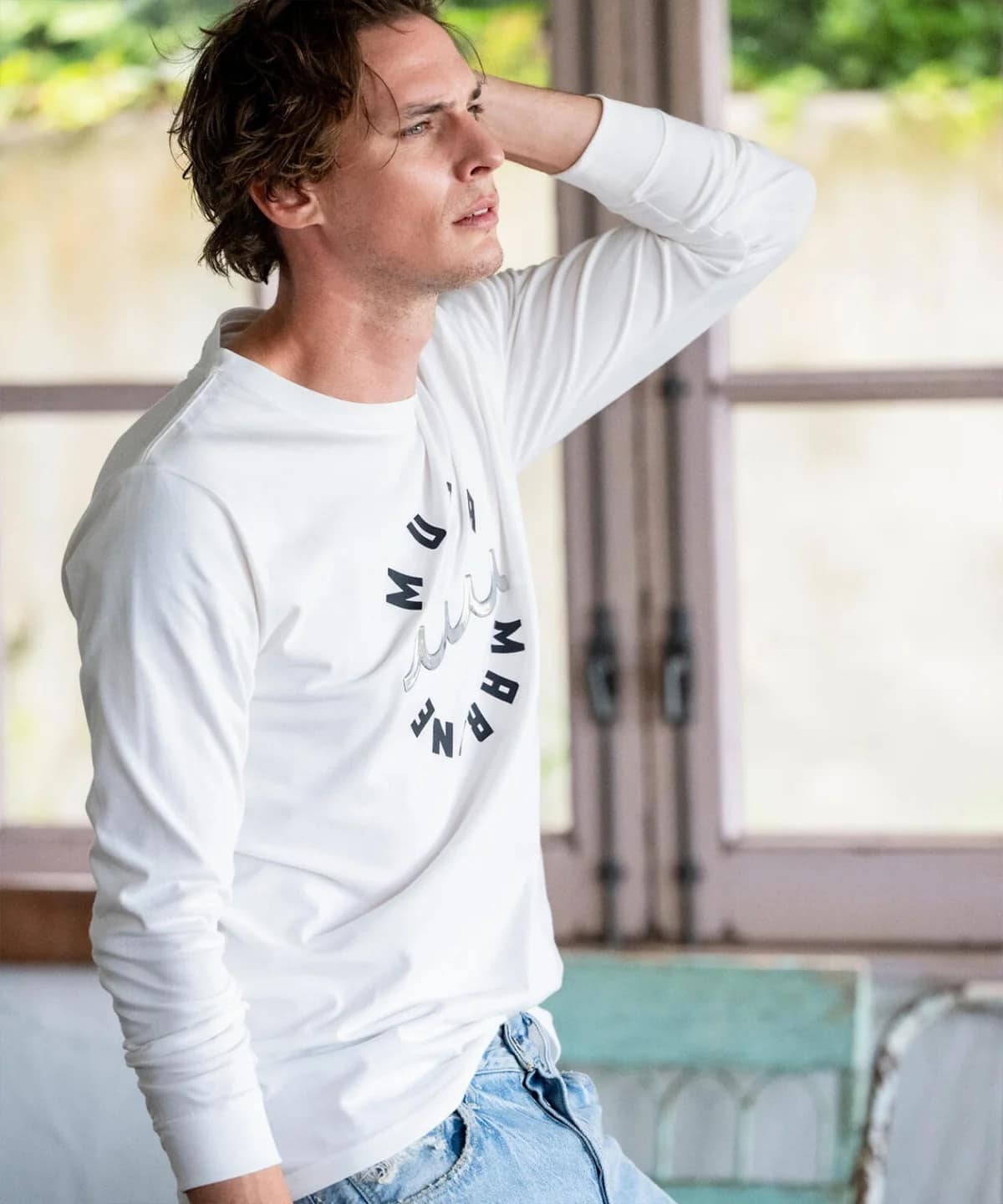 muta MARINE/ムータ マリン/Circle MM Metal Wave LS white L