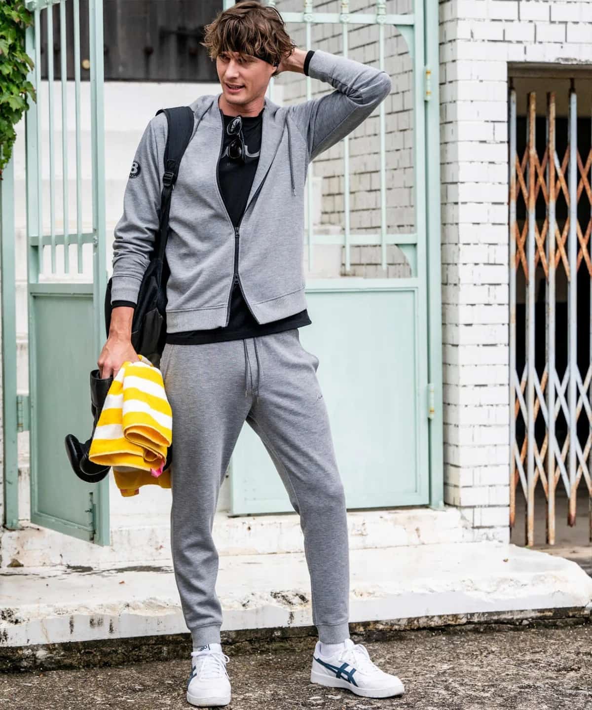 muta MARINE/ムータ マリン/Set-up Pants Metal Wave gray M