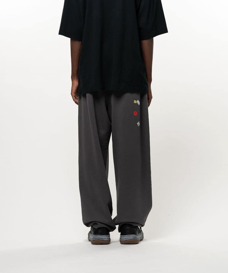 Maison MIHARA YASUHIRO/Price Tag Sticker Printed Sweat Pants black 46