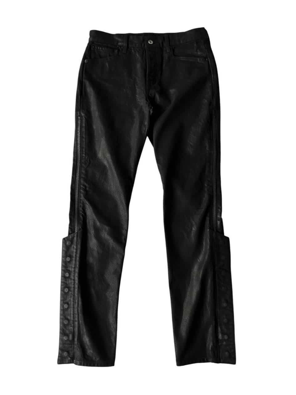 NO MASS PROD/017GLM WAXED DENIM JEANS(S black)｜ ROYAL FLASH