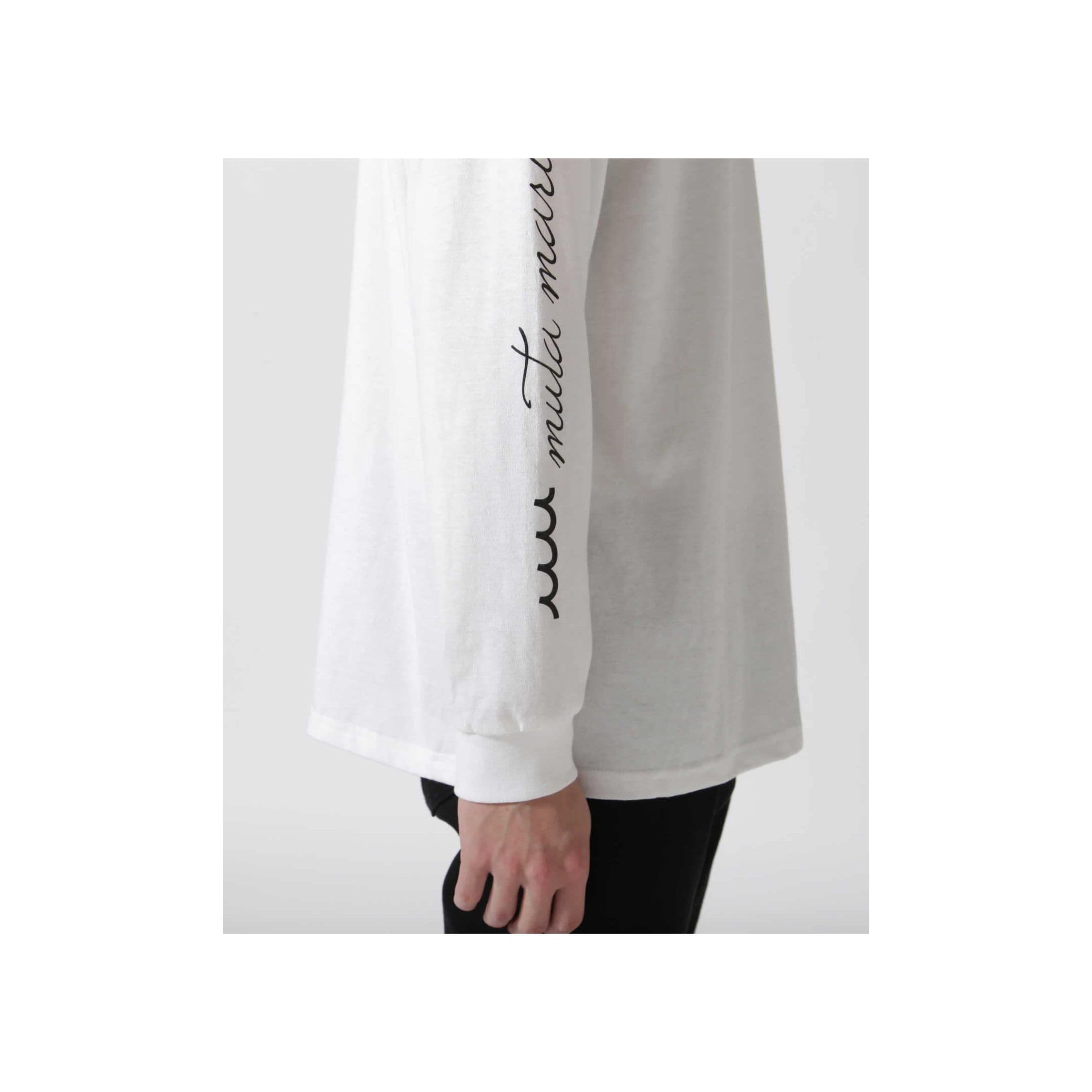 muta MARINE/ムータ マリン/別注3Dバックプリント ロングスリーブTシャツ white 7