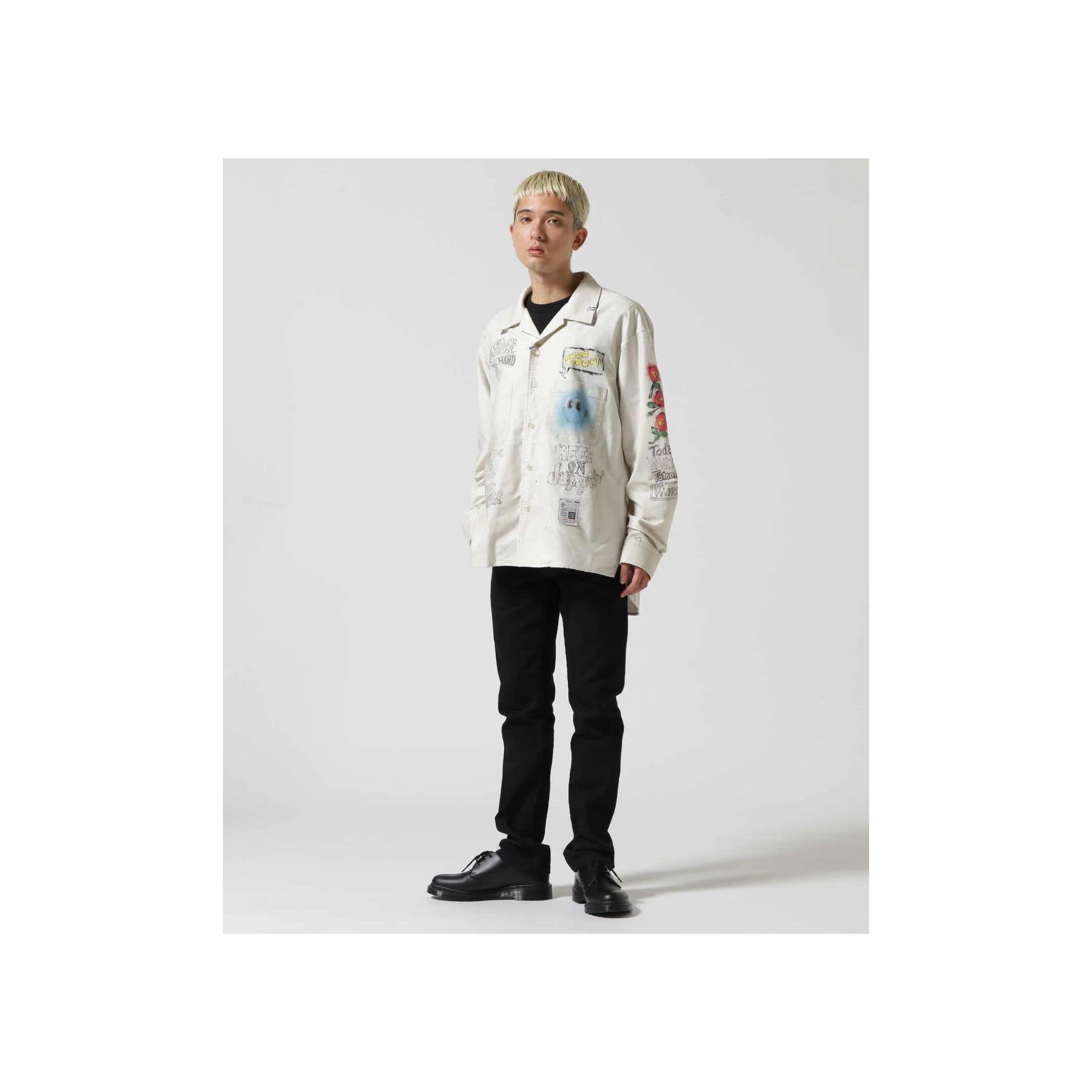 Maison MIHARAYASUHIRO/メゾン ミハラヤスヒロ/Distressed Shirt white 48