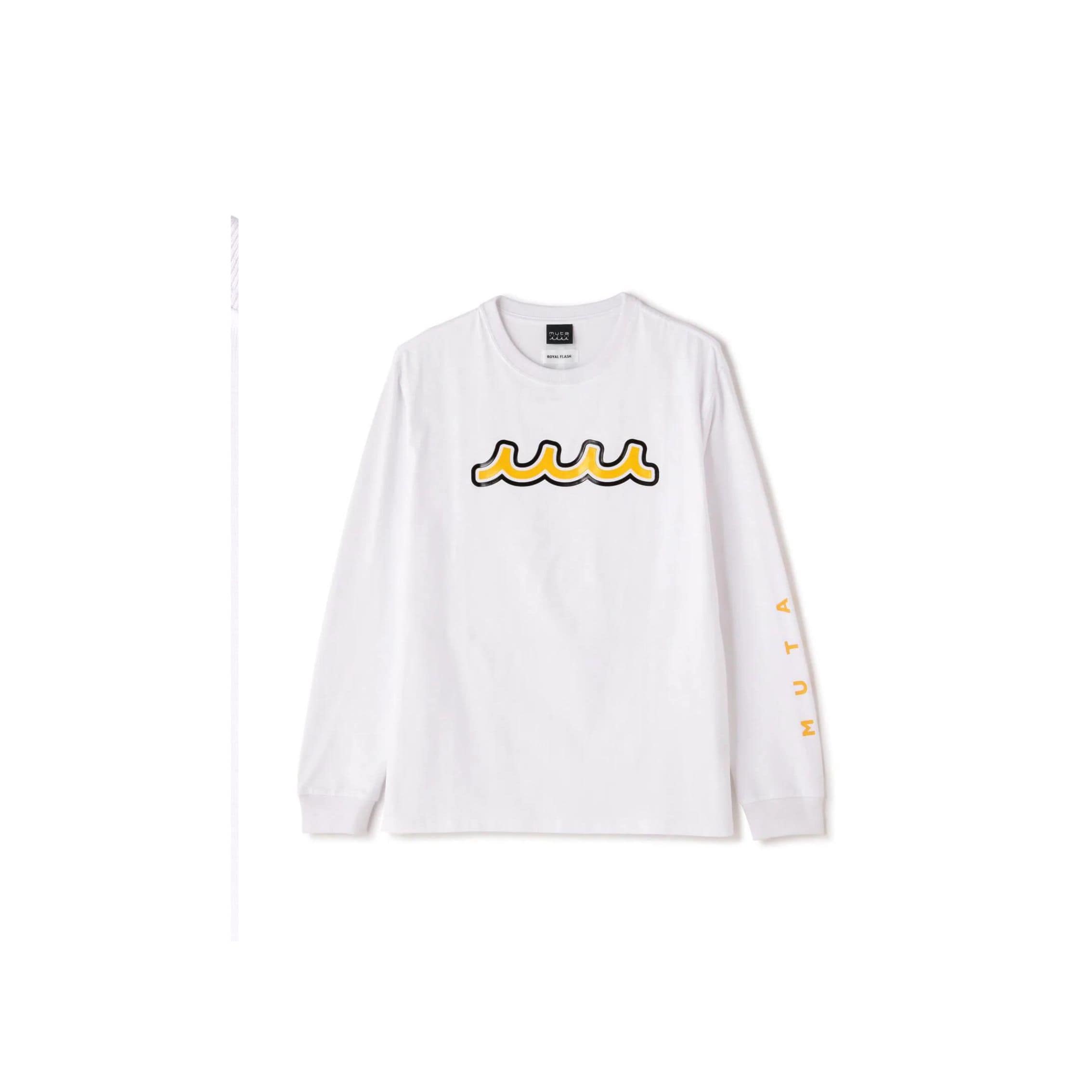 muta MARINE/ムータ マリン/Wave LONG Sleeve Tee white L