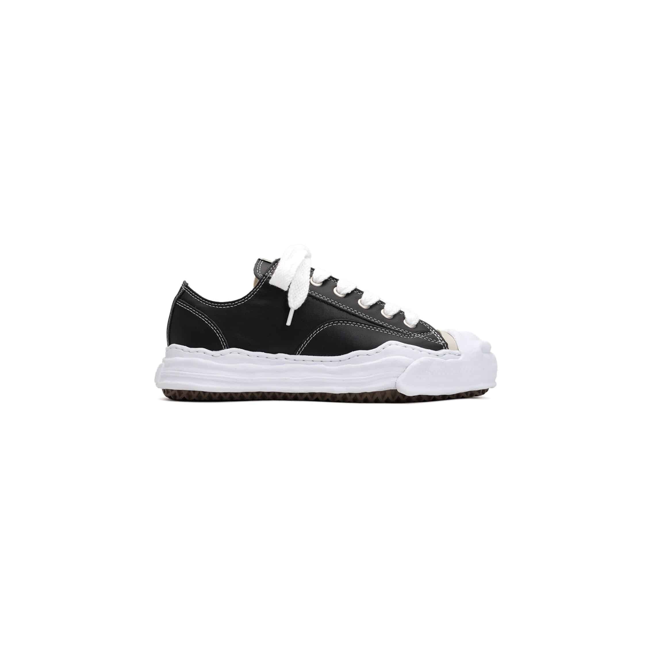”HANK”OG Sole Leather Low-top Sneaker black 38