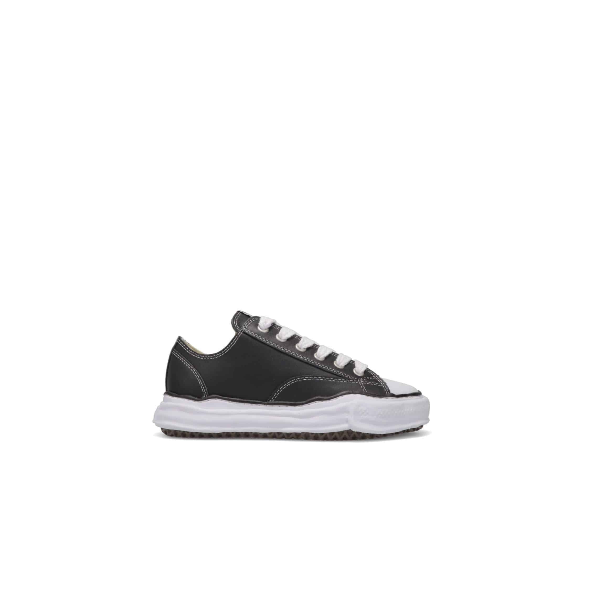 ”PETERSON”OG Sole Leather Low-top Sneaker black 42
