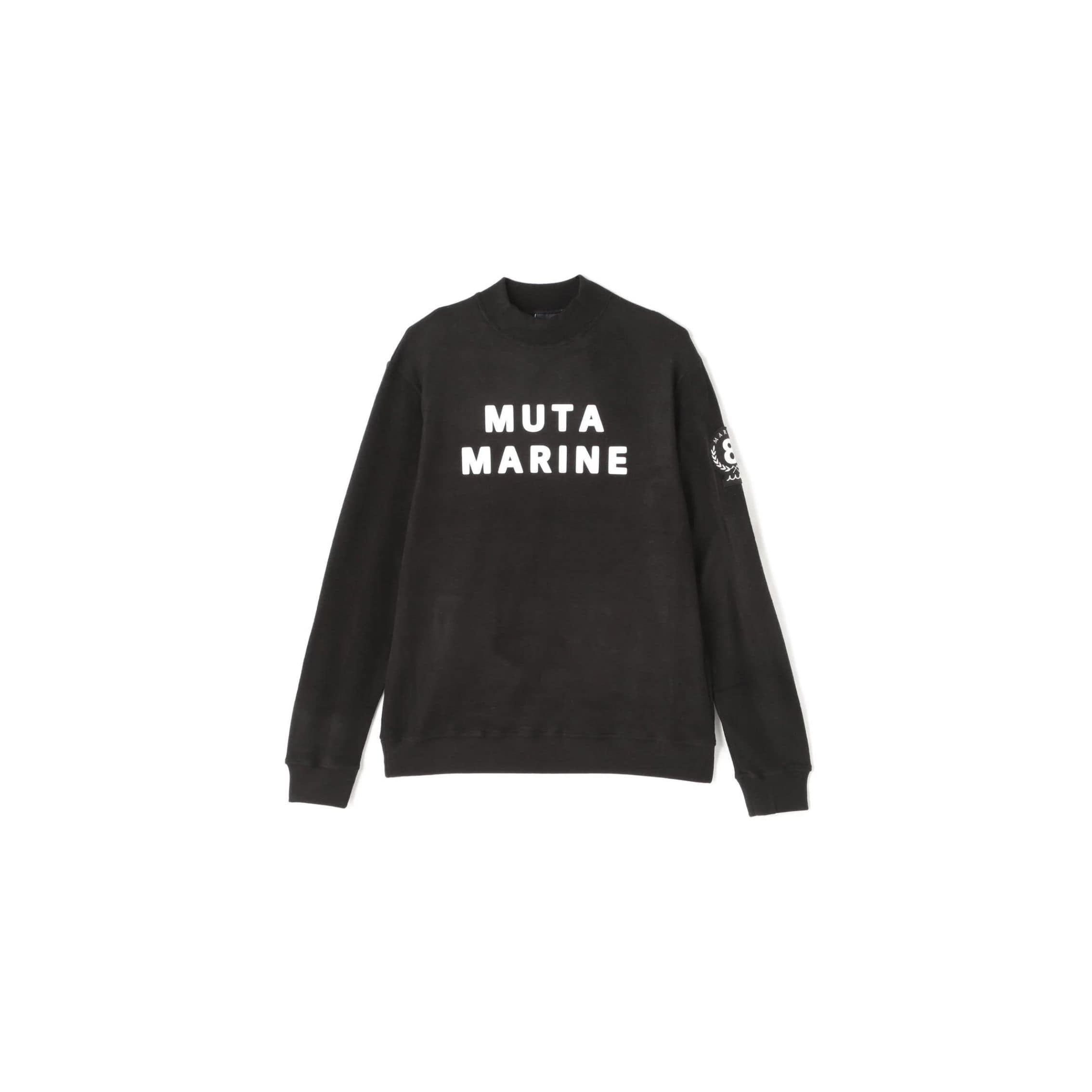 muta MARINE/ムータ マリン/ライトニット モックネックプルオーバー black 7