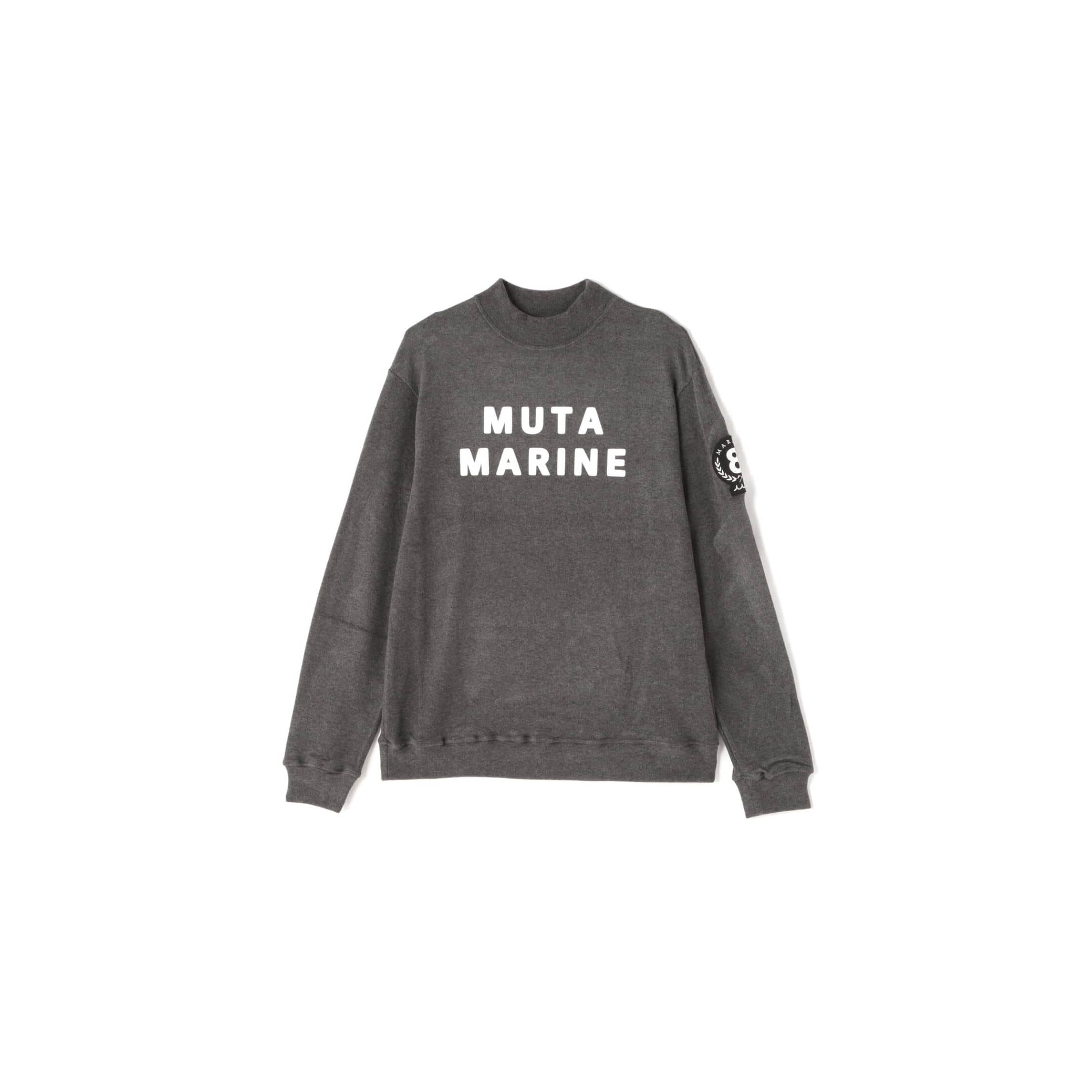 muta MARINE/ムータ マリン/ライトニット モックネックプルオーバー gray 6