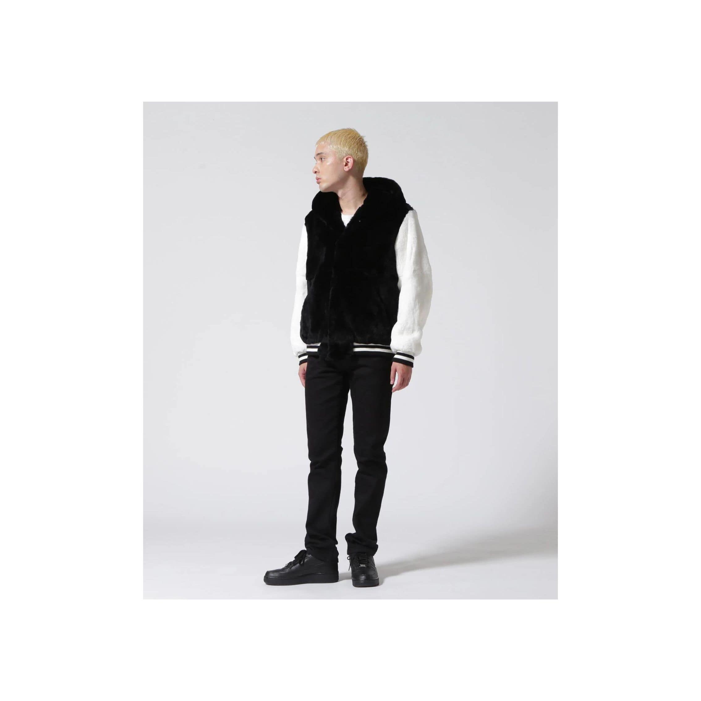 FR(13)NDS/フレンズ/ラビットスタジャンパーカー black L