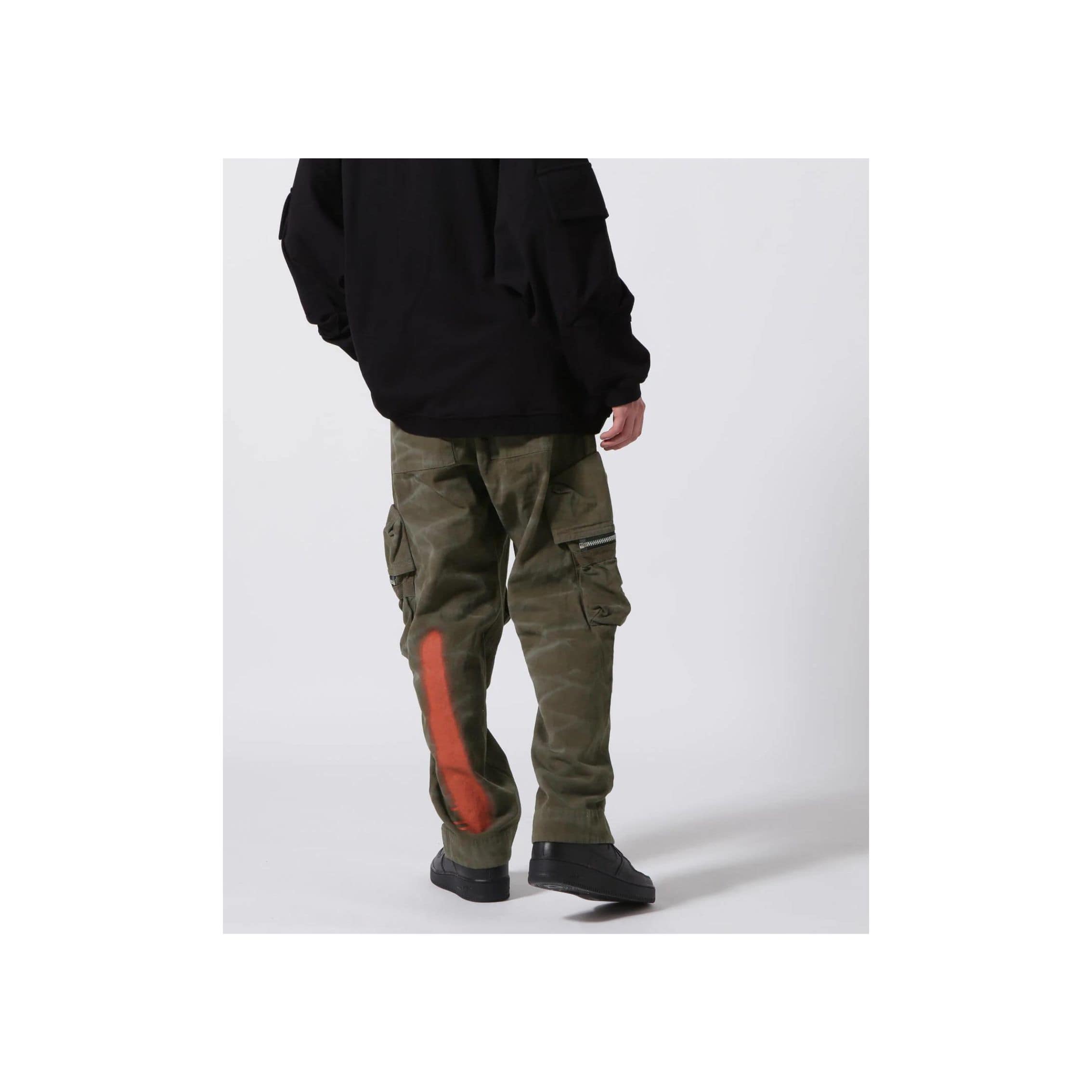  A.F ARTEFACT/エーエフ・アーティファクト/Dyed Pocket Long Pants khaki ３