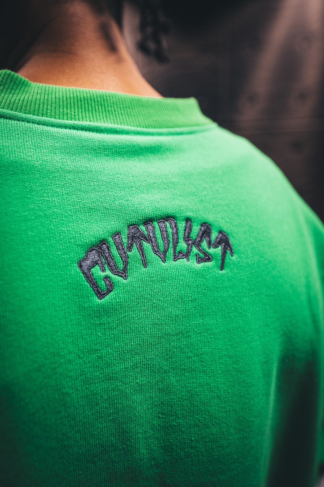 CTLS/シーティーエルエス/別注USUAL CREW-NECK 刺繍クロス green 2