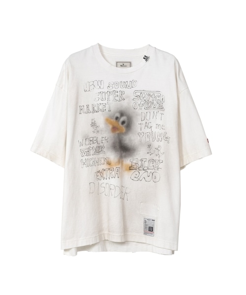Maison MIHARAYASUHIRO/メゾン ミハラヤスヒロ/Distressed Tee white 44