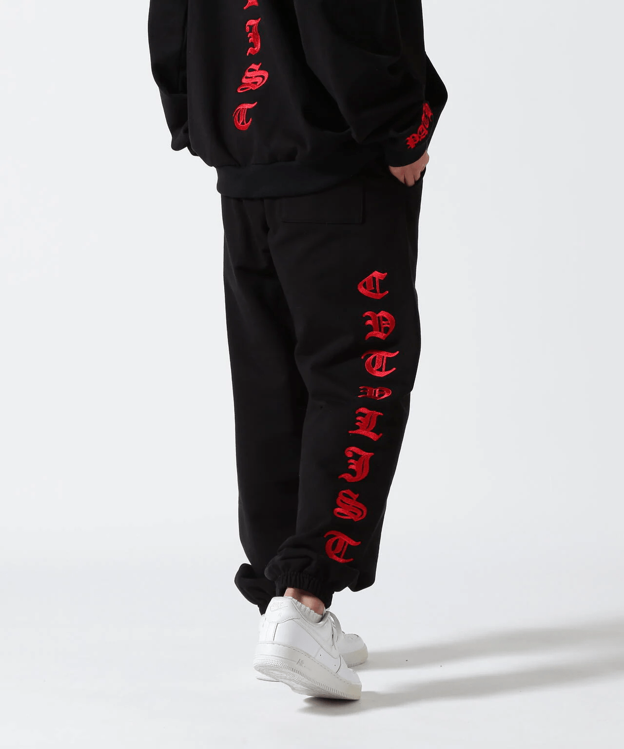 CTLS/シーティーエルエス/別注EMBROIDERY SWEAT PANTS black 1