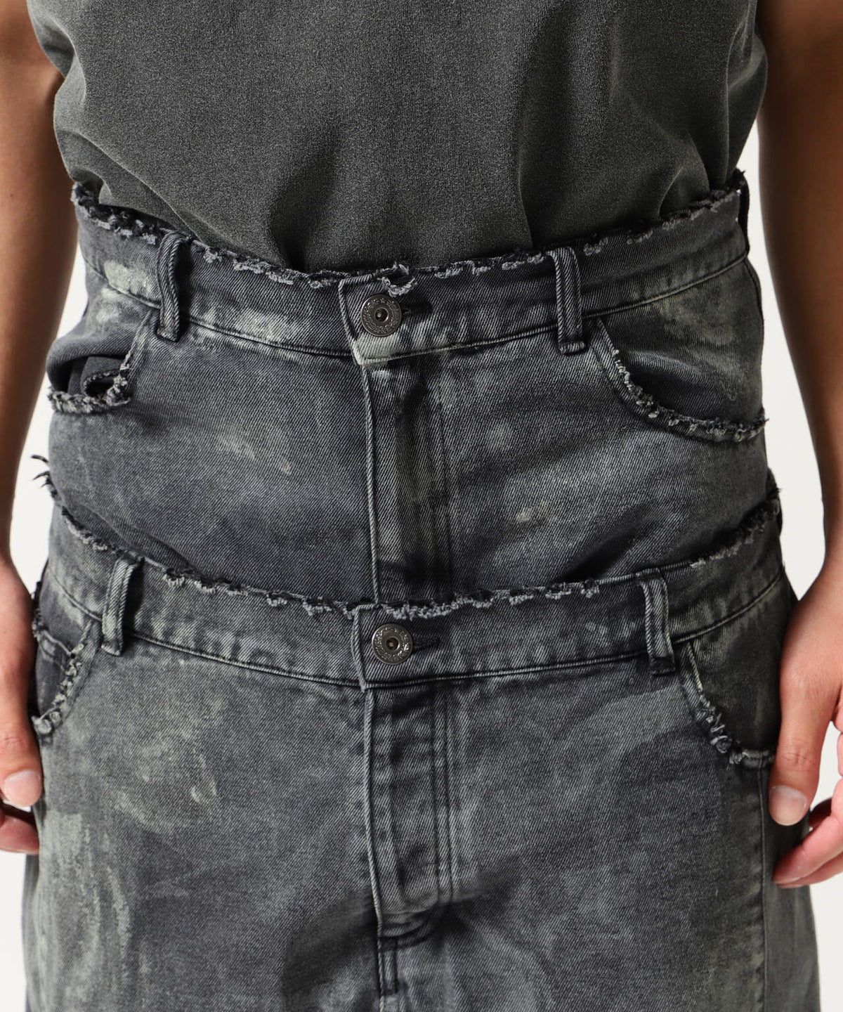 FR(13)NDS/フレンズ/Double West Denim Pants black F