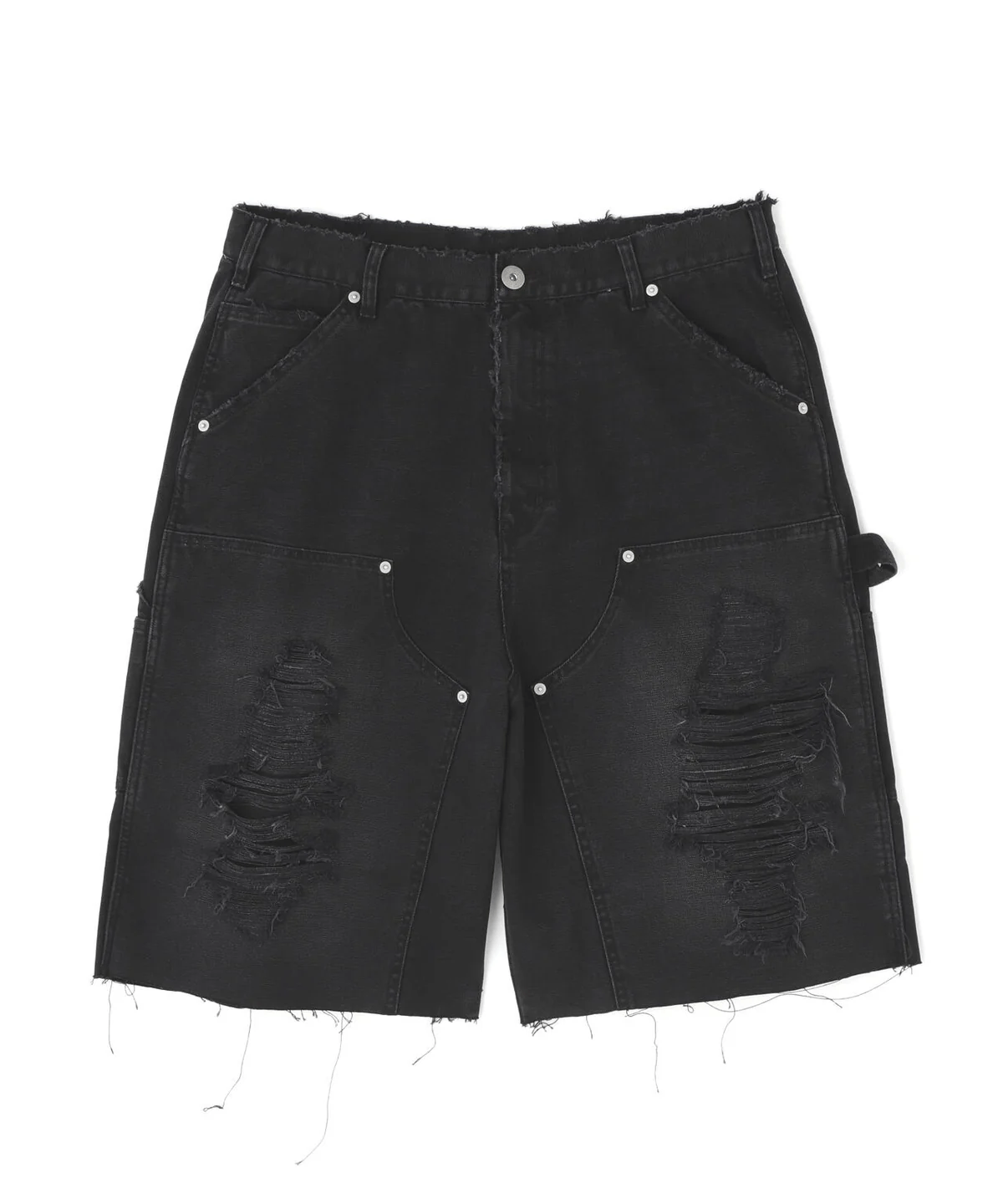 FR(13)NDS/フレンズ/DOUBLE KNEE SHORTS black L