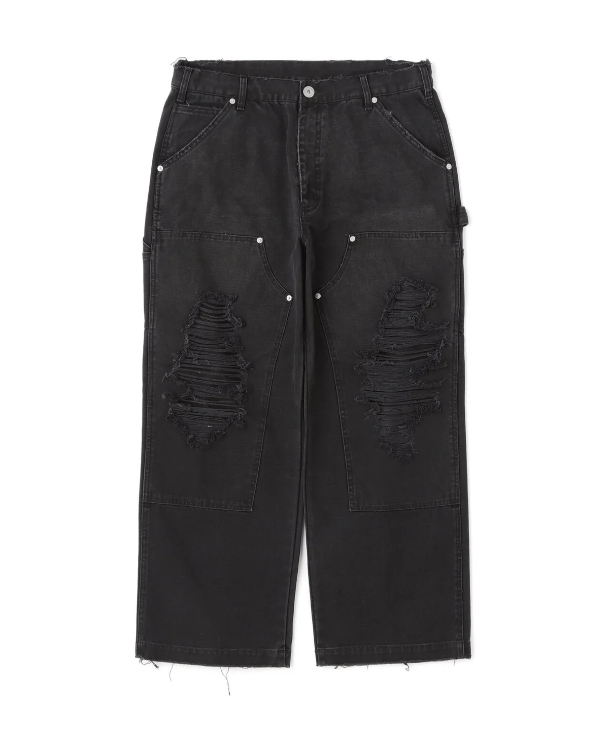 FR(13)NDS/フレンズ/DoubleKnee Pants black L