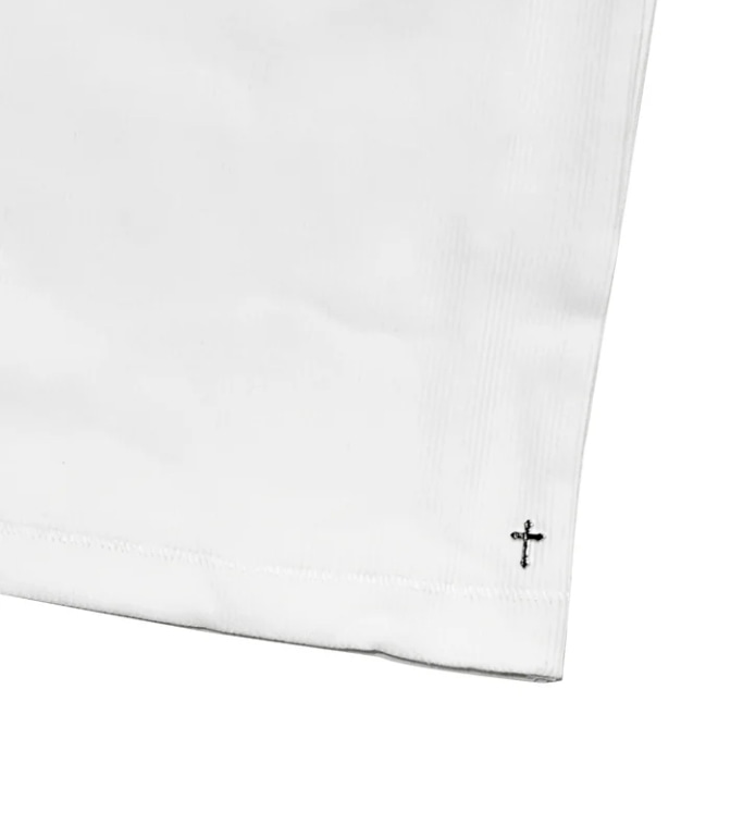 LAST NEST/Logo Emb Tank Top / White white M