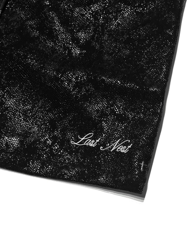 LAST NEST/Leather Switching Shorts / Black black XL