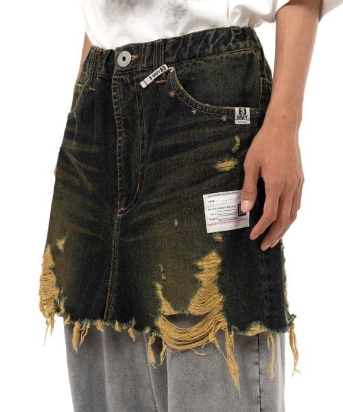 Maison MIHARA YASUHIRO/Waist Layered Denim Pants indigo 44