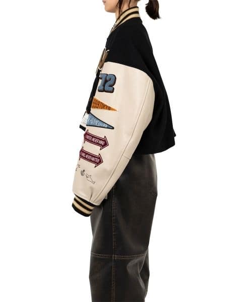 Maison MIHARA YASUHIRO/Roll-up Hem Stadium Jacket black 36