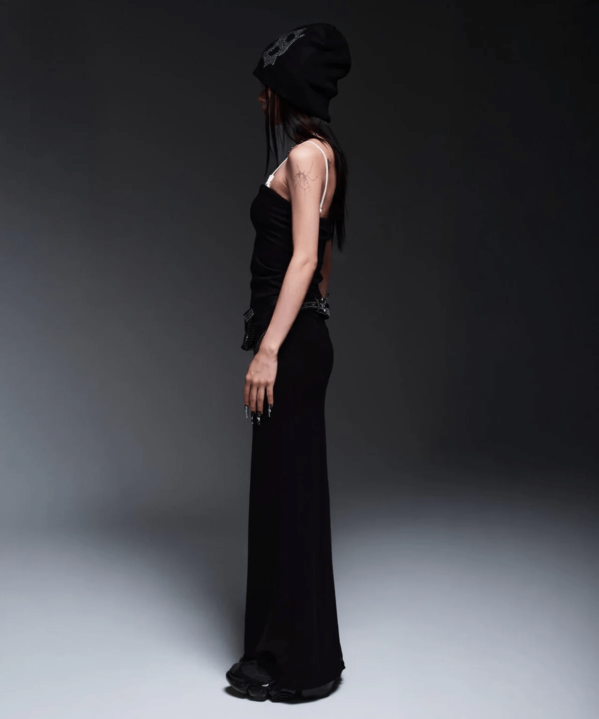 MITSUKI/ミツキ/BUST POINT FIT DRESS black F