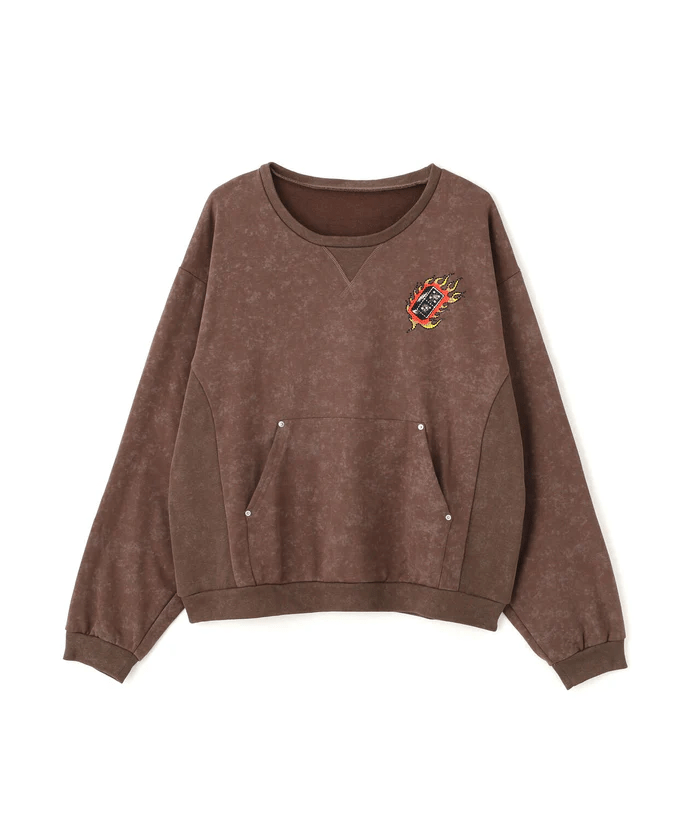 FR(13)NDS × Ed Hardy/フレンズ × エド・ハーディ/コラボスウェット brown M