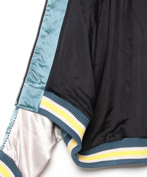 el conductorH/コンダクター/別注 Embroidered Sourvenir JKT blue 4